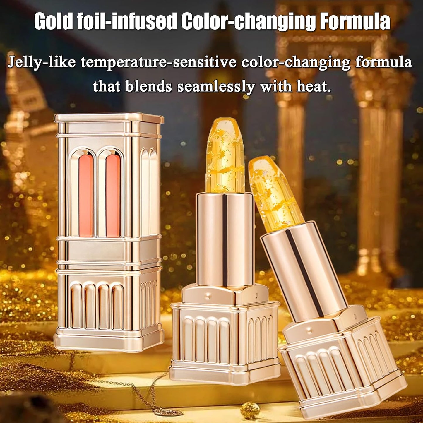 Color Changing Lipstick - PH Adjusting Formula for Older Women | Non-Sticky, Long-Lasting Hydration, All Skin Tones