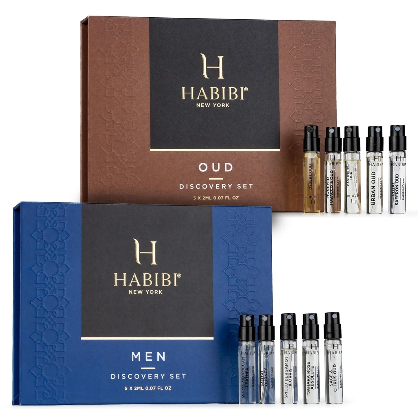 Men's Cologne Sample Set - Oud & Perfume Mini Sprays (10 x 2 mL) | Made in USA