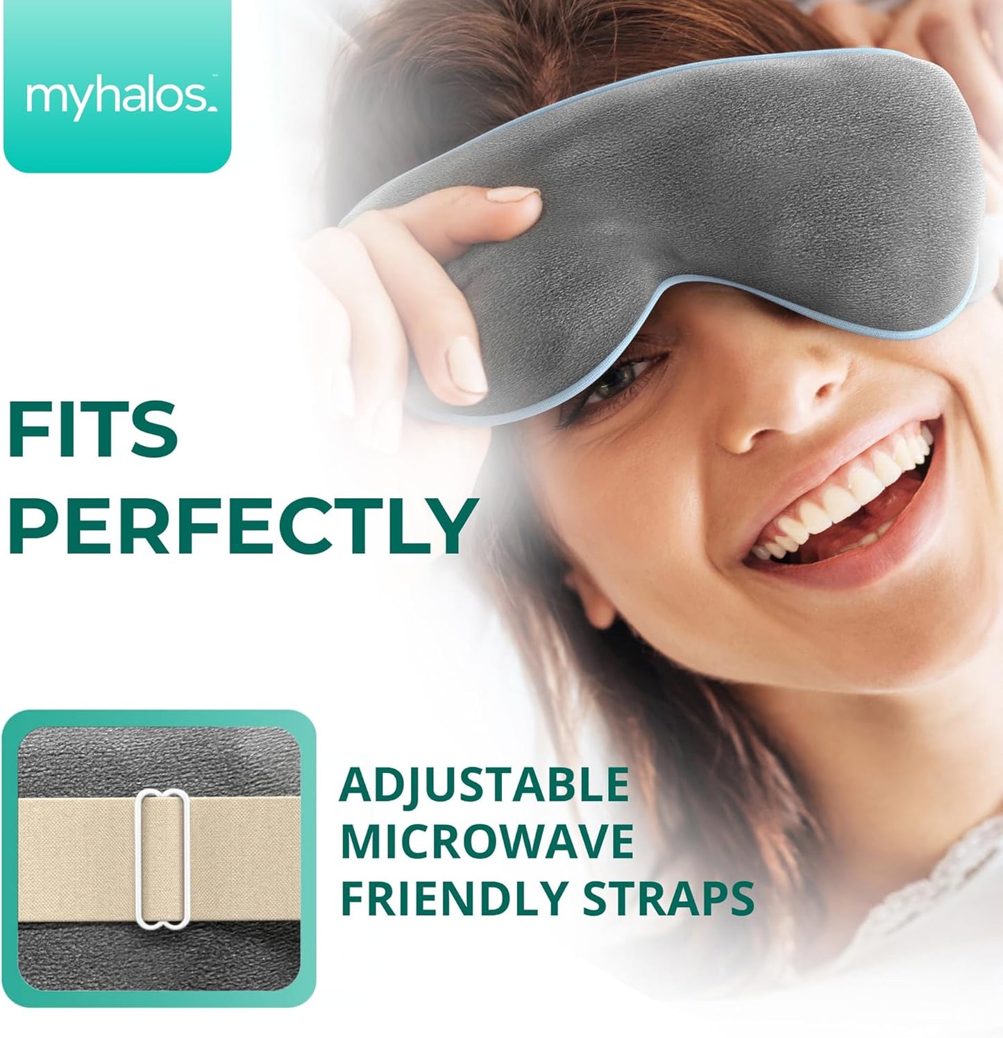 Heated Eye Mask for Dry Eyes - Steam Warm Compress for Styes & Blepharitis | Moist Heat Therapy Pad