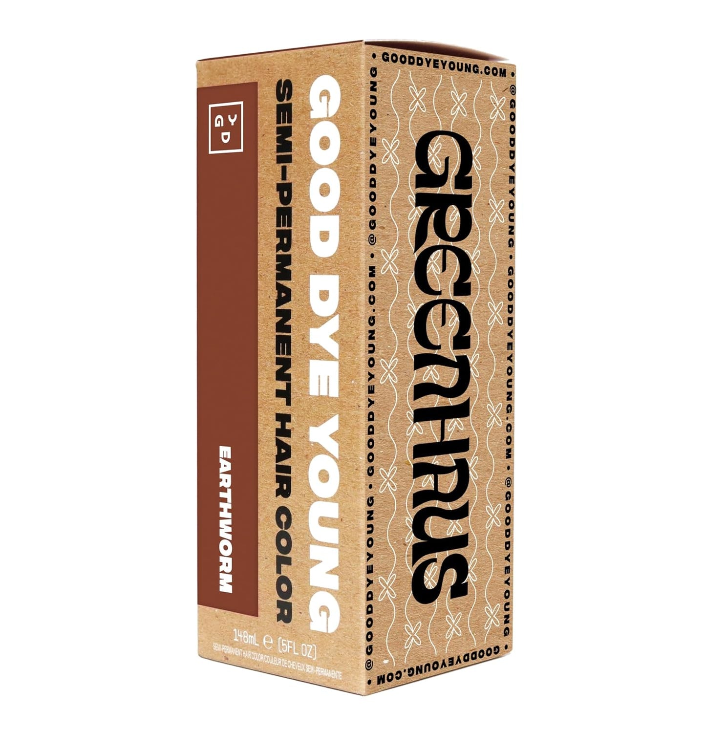 Good Dye Young Semi-Permanent Hair Color - Vegan Brown Hair Dye | Lasts Up to 24 Washes, 5FL OZ