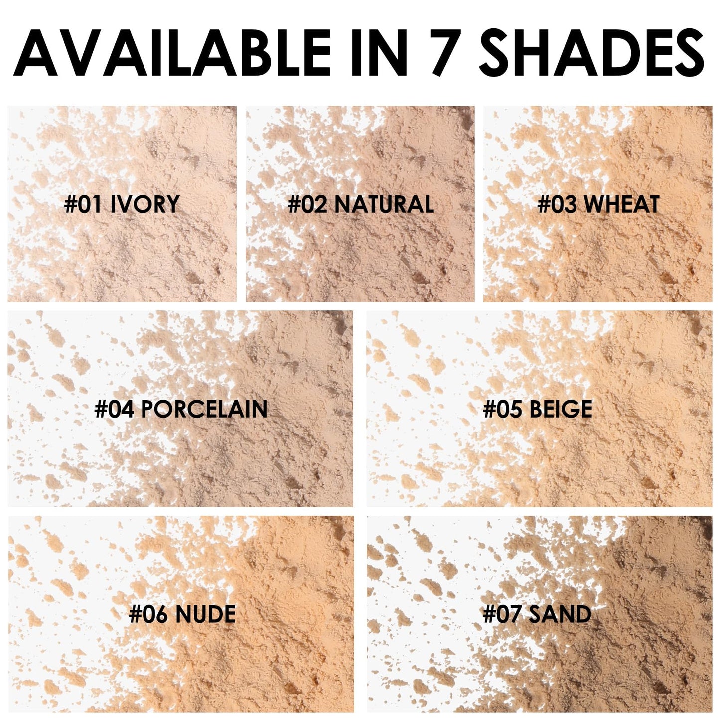 FOCALLURE Oil Control Loose Face Powder, Translucent Loose Setting Powder, Shine-Free Matte Finishing Powder, Long-lasting & Lightweight Sets Foundation Makeup, Includes Velour Powder Puff, Porcelain
