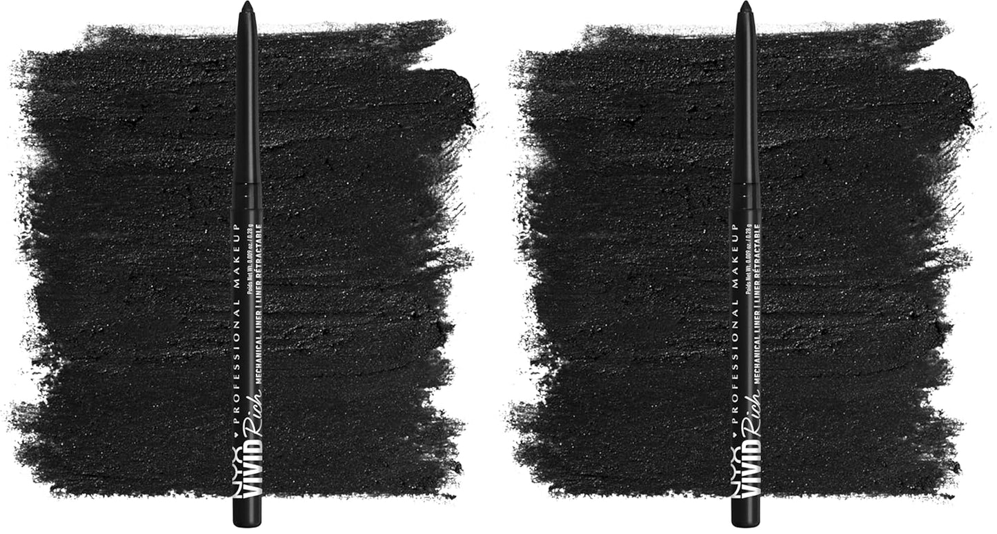 NYX Vivid Rich Mechanical Eye Pencil - Creamy Retractable Eyeliner in Smokin Topaz | Brown Color