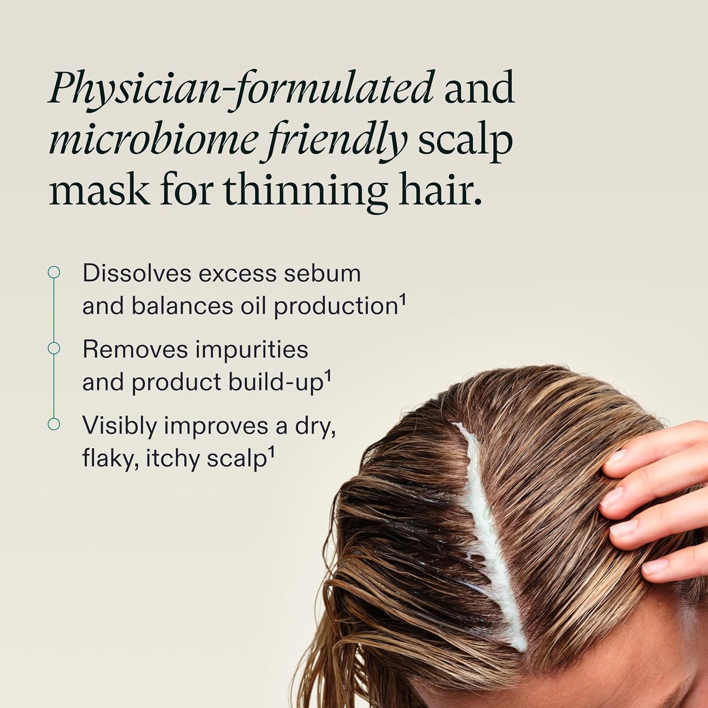 Nutrafol Exfoliating Scalp Mask - Remove Product Build-Up & Oil for Healthier Hair | 4 Fl Oz Bottle