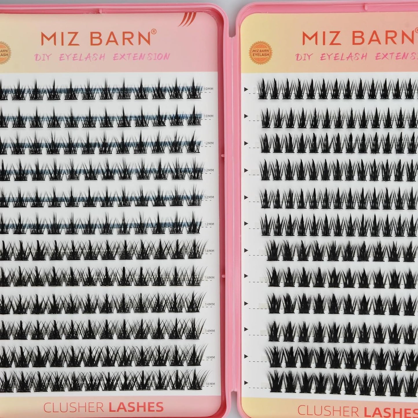 Individual Cluster Lash Extensions Kit - 312PCS Wispy Manga Lashes for Self-Application | 4 Styles Included