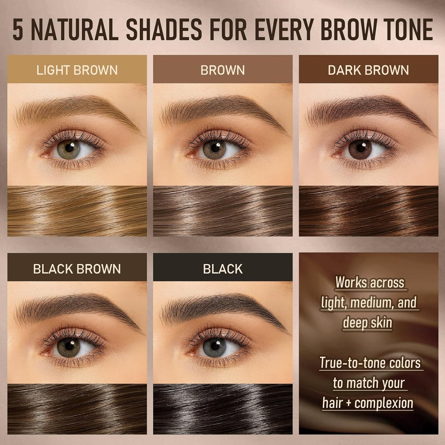 Microblading Eyebrow Pencil - Dual-Ended 2-in-1 Liquid with Curved Tip | Waterproof 4D Brow-Fection in Brown