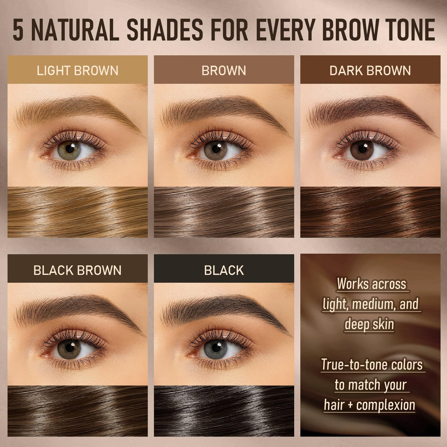 Dual-Ended Microblading Eyebrow Pencil for Women, 2 in 1 Liquid Eyebrow Pencil with Curved Tip and 4D Brow-Fection Microblading Pen, Shaped Fill HairLike Waterproof Lasting Eyebrows 03 Dark Brown