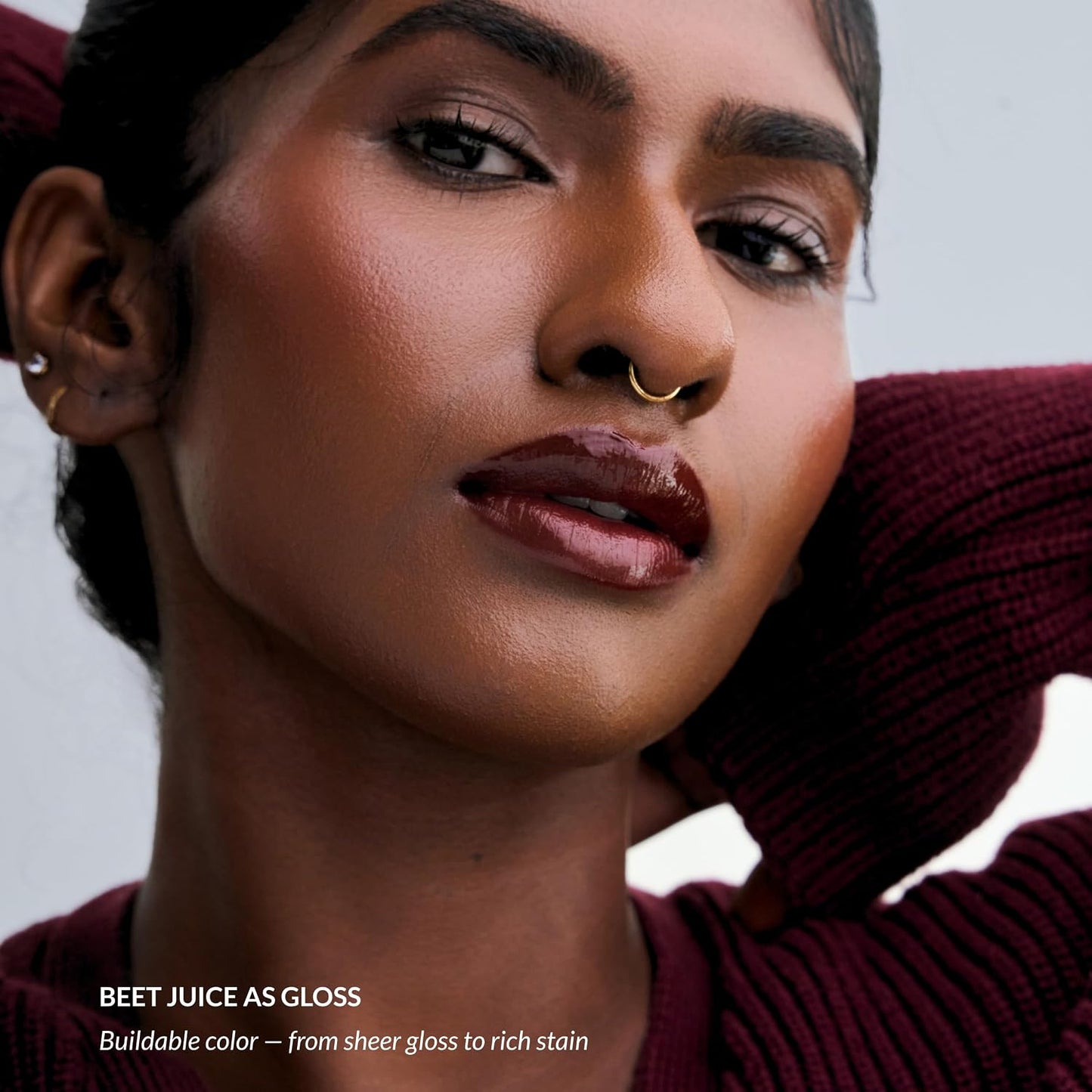Hydrating Glossy Fruit Lip Stain - 2-in-1 Tint & Oil for Soft, Smooth Lips | Beet Juice