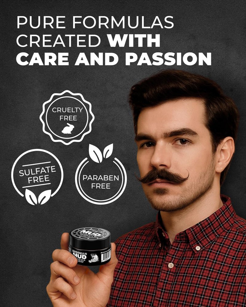 Bossman Complete Beard Kit – Men's Beard Oil Jelly, Fortifying Shower Conditioner, Balm, Mustache Wax & Comb – Beard Softener & Grooming Care – Men Gift Set (Naked Unscented)