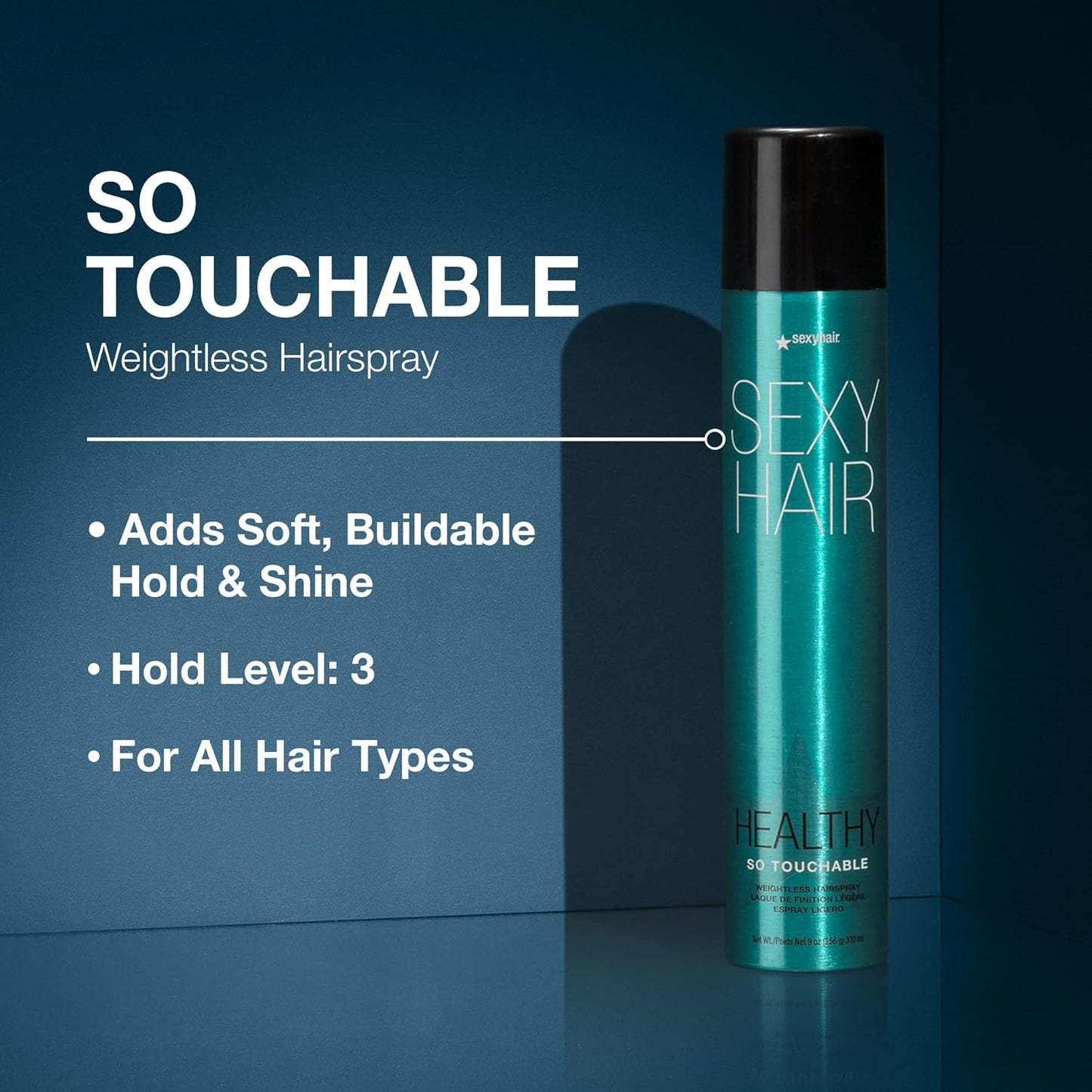 Healthy So Touchable Weightless Hairspray - Light Hold & Shine for All Hair Types