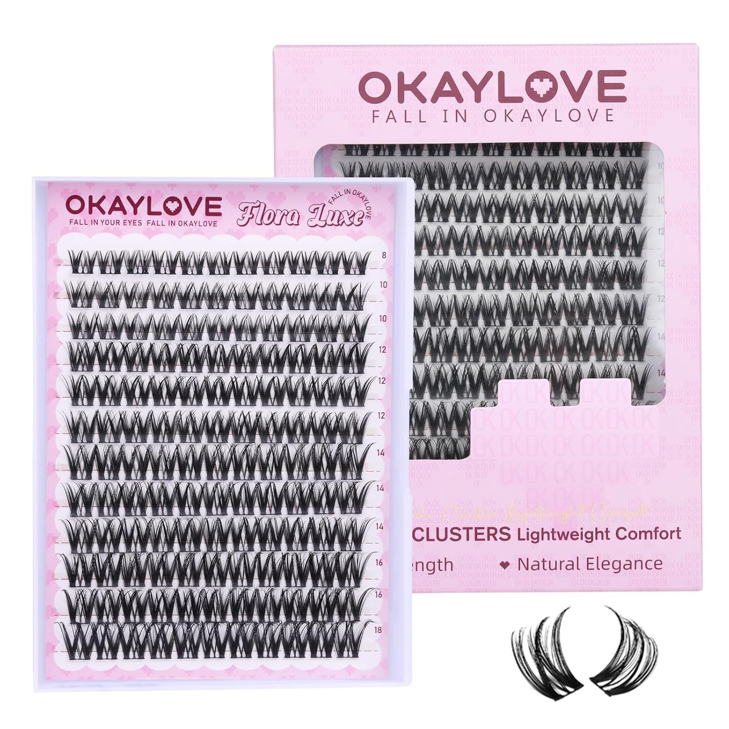 Manga Lash Clusters - Spiked DIY Eyelash Extensions | 140pcs CC Curl, 8-18mm Length