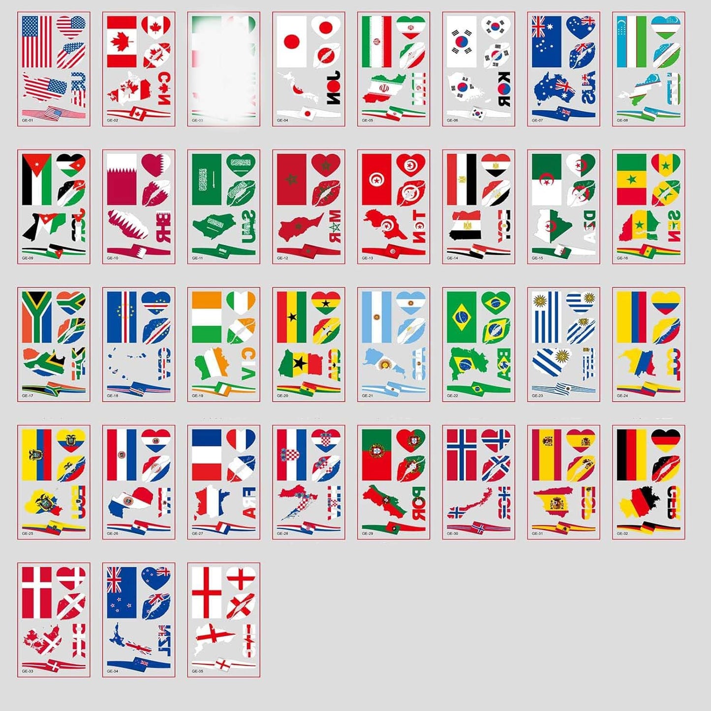 Soccer Temporary Tattoos - Waterproof Cartoon Face Stickers | 6 Fun Styles for Party Makeup