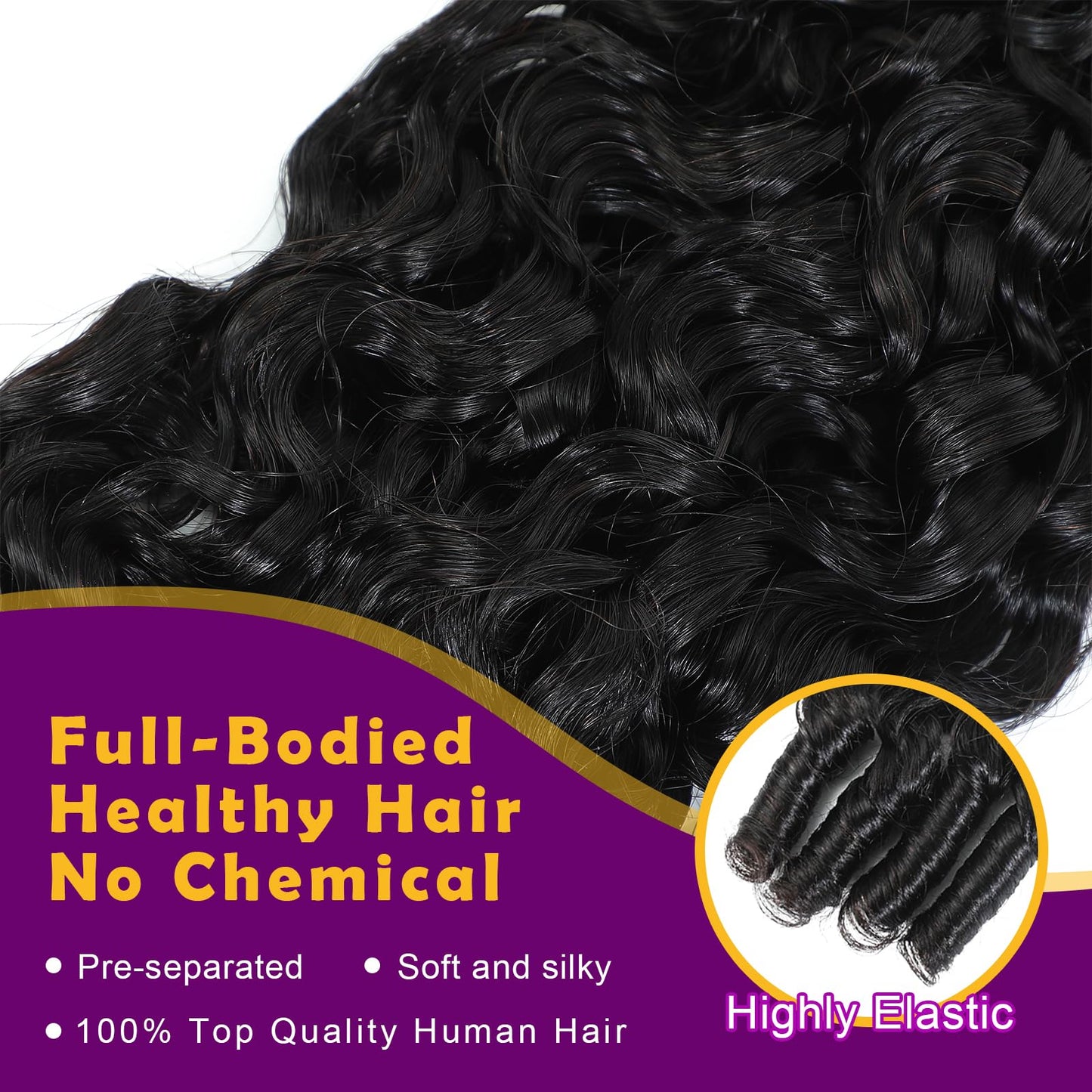 Human Crochet Hair for Black Women 18 Inch 120g Miracle Knots Hair Burmese Curly Crochet Human Hair Feather Crochet Human Hair Bundles Invisible Hair Extensions Natural Black
