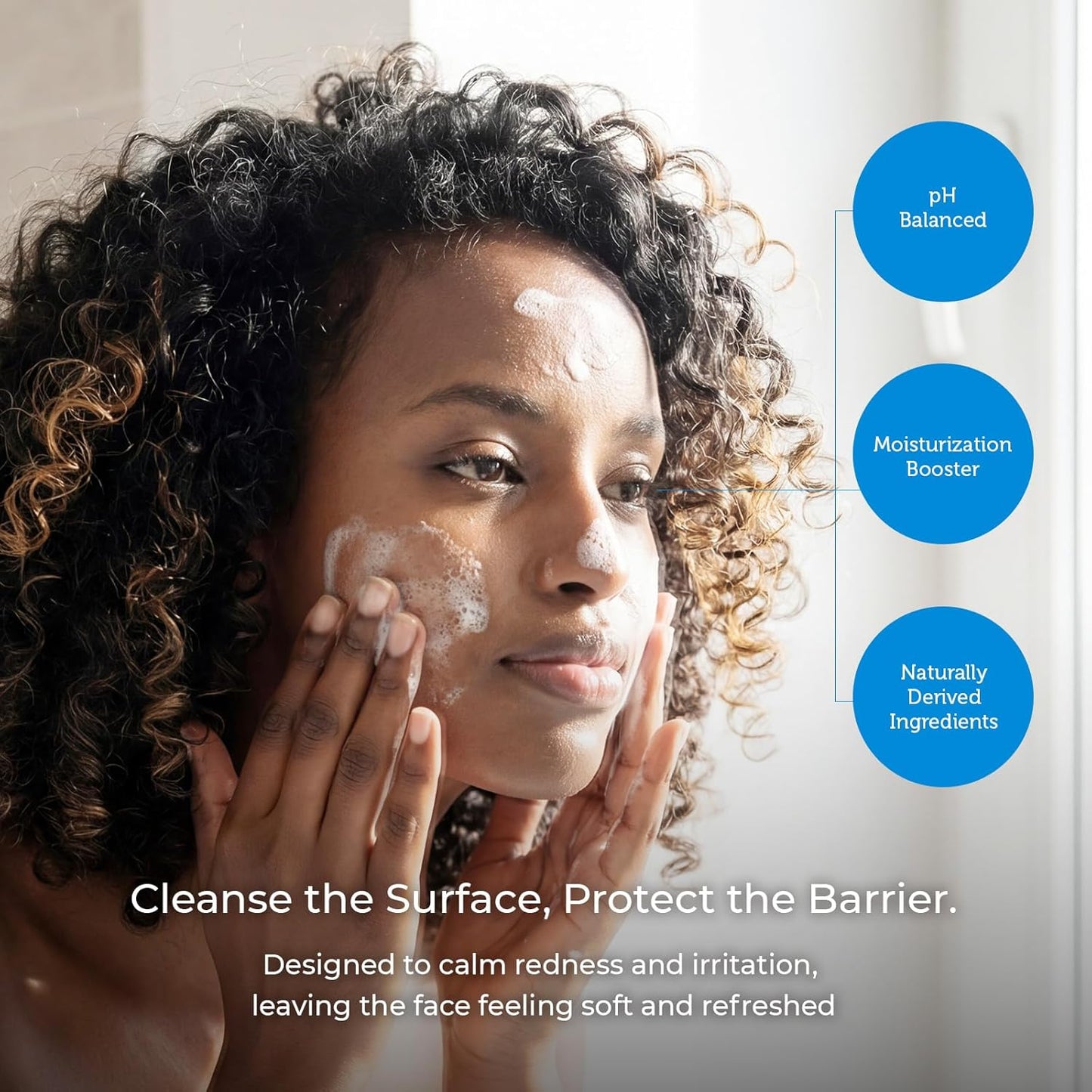 Ceramedx Gentle Foaming Facial Cleanser - Natural Ceramides for Dry, Sensitive Skin | 8 fl oz, Vegan & Cruelty-Free