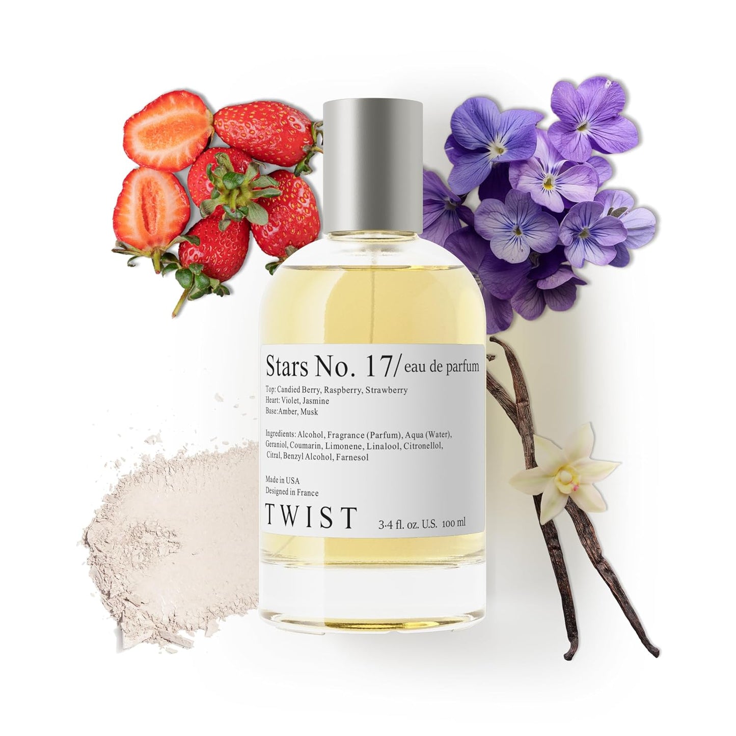 Eau De Parfum Inspired by Burberry Her - Long-Lasting Strawberry & Vanilla Fragrance Spray | 100 ml | Vegan & Clean Ingredients