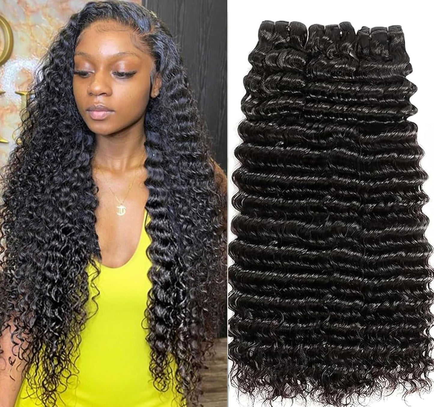Curly Bundles Human Hair - 3C/4A Kinky Texture | 50g Jerry Curly Short Weave for Black Women