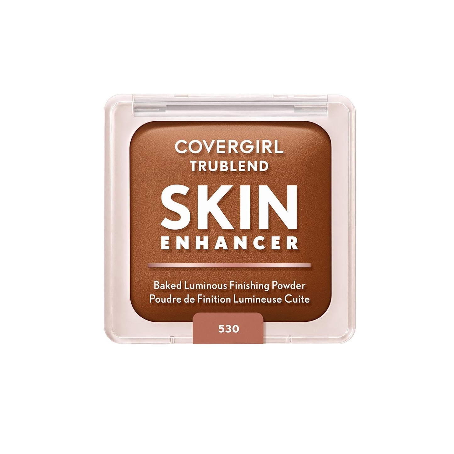 COVERGIRL TruBlend Skin Enhancer Baked Face Powder - Luminous Finish with Hyaluronic Acid & White Rose Extract | 530 Cocoa Brownie