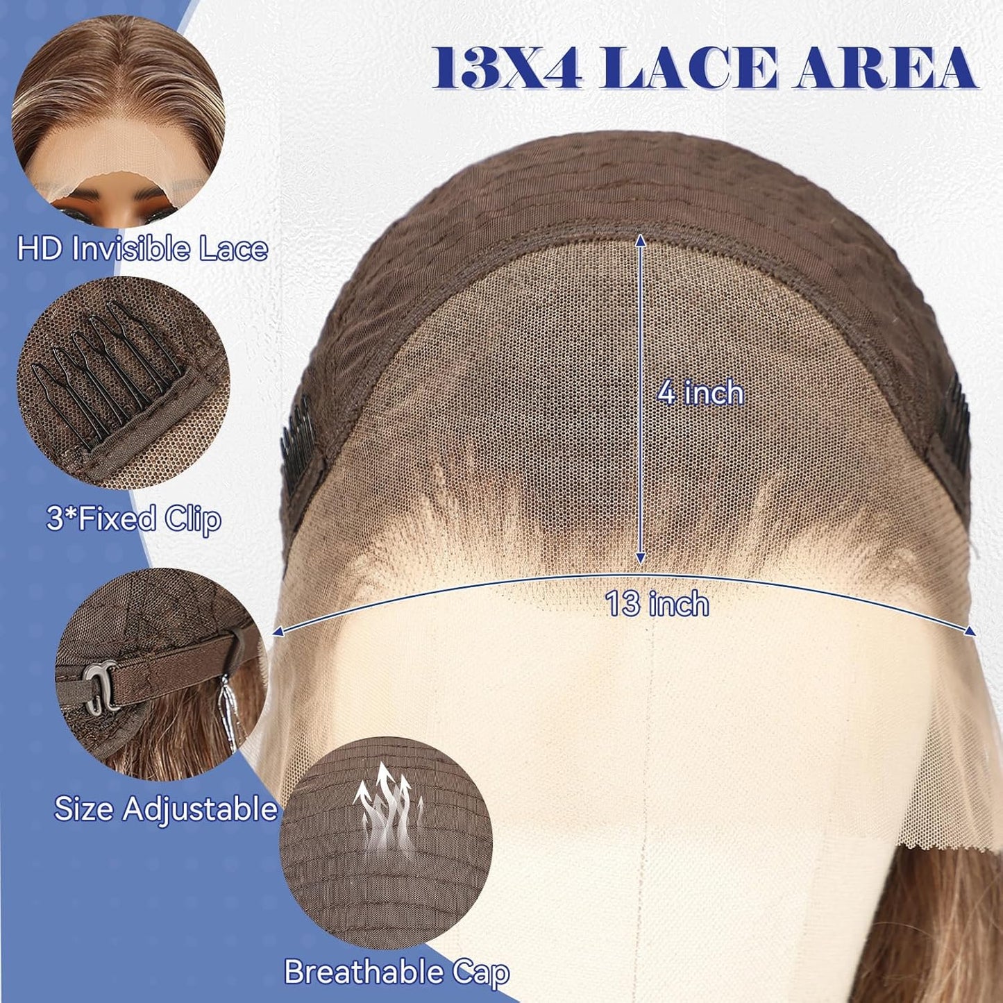 HAIRCUBE 13X4 HD Ombre Blonde Synthetic Lace Front Wig - Glueless Curly Design for Natural-Looking Hair