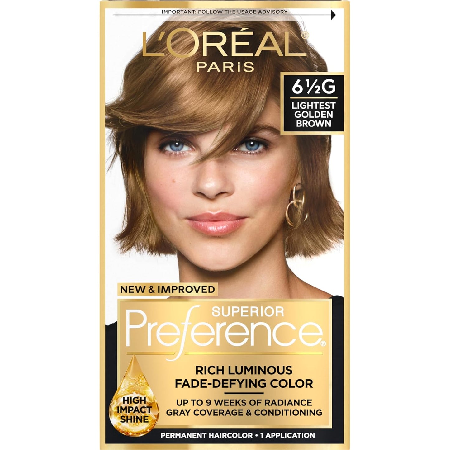 L'Oreal Paris Hair Color - Superior Preference Dark Ash Blonde 7A | Fade-Defying Permanent Dye for 9 Weeks of Radiance