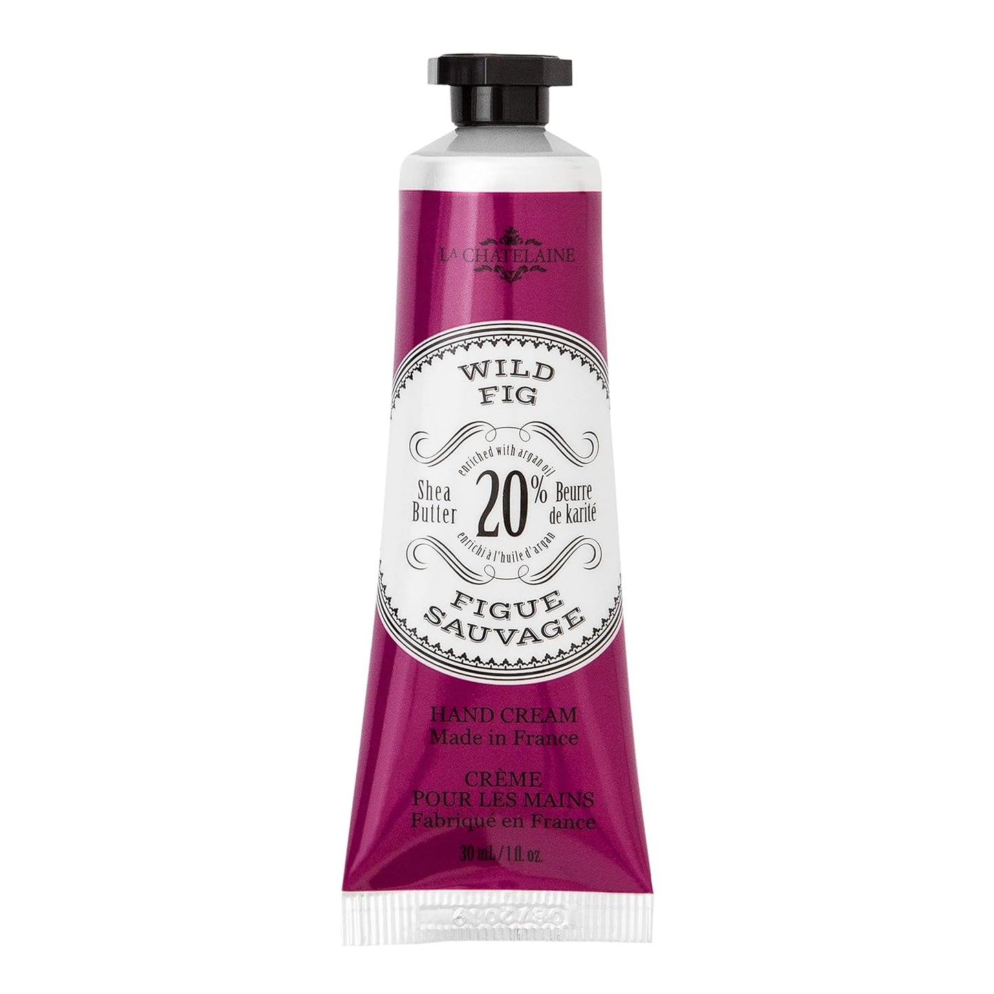 La Chatelaine Shea Butter Hand Cream - Organic Argan Oil, Moisturizing & Nourishing | Travel Size 1 oz/30ml - Amber Cashmere