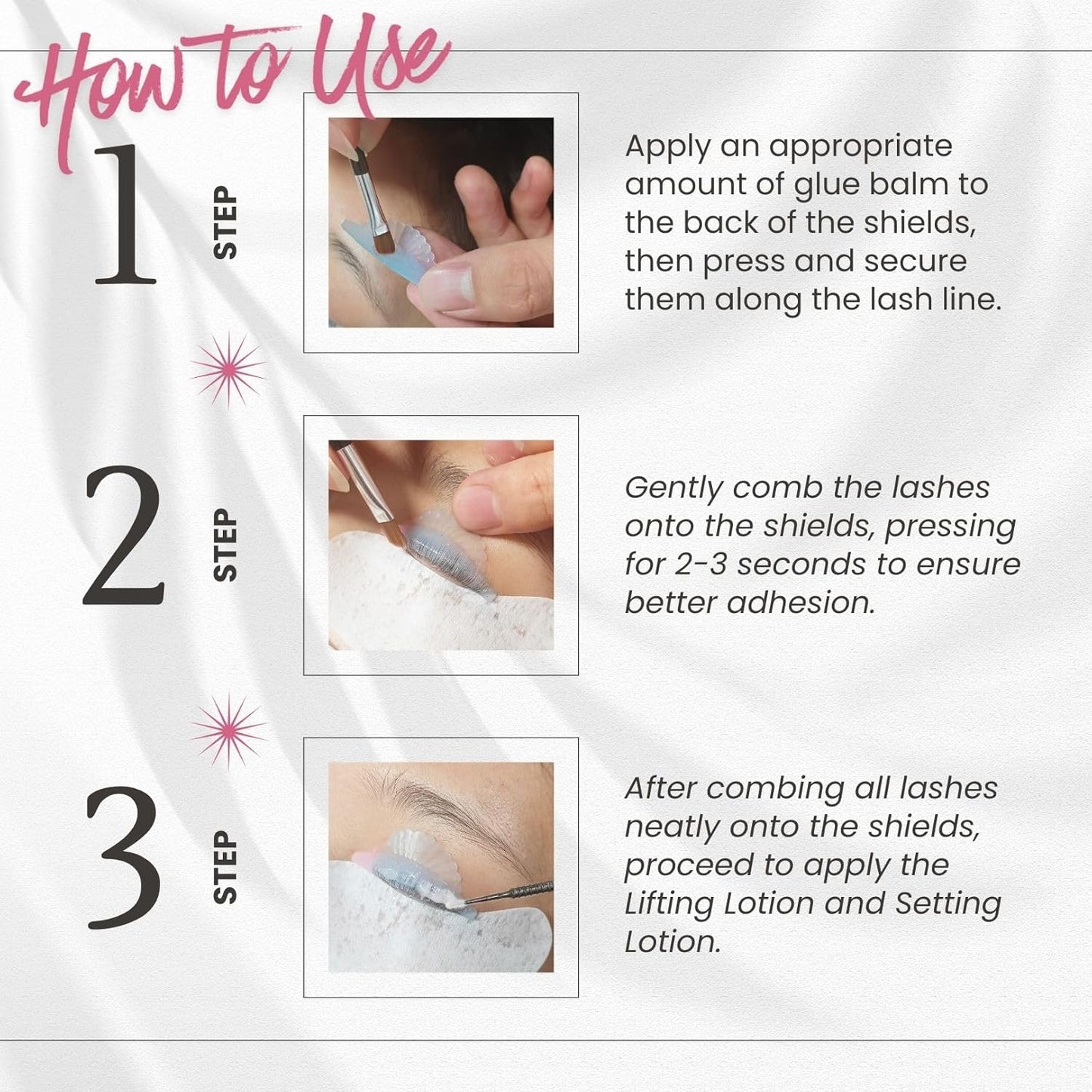 Libeauty Lash Lift Glue Balm - Super Sticky Brow Lamination & Eyelash Perm | Water Soluble, Gentle Fragrance, Pink Peach