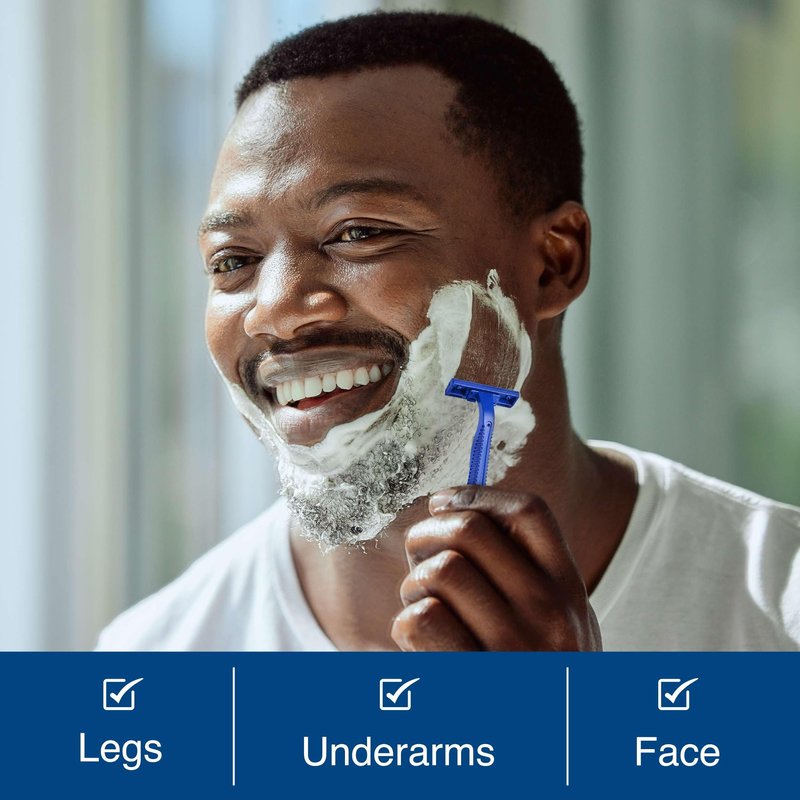 Disposable Razors for Men and Women - Pack of 50 Shavers - 2 Blade Razors, Bulk - for Shaving, Tattoos, Hospitality, and More