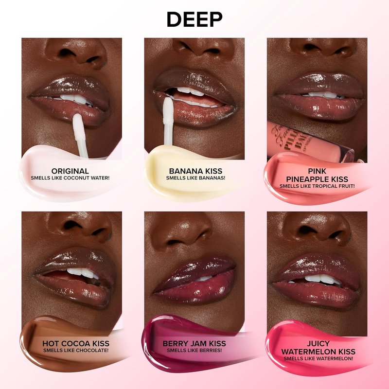 Too Faced Pillow Balm - Ultra-Hydrating Lip Treatment with Hyaluronic Acid | Nourishing Liquid Lip Balm for Soft, Smooth Lips