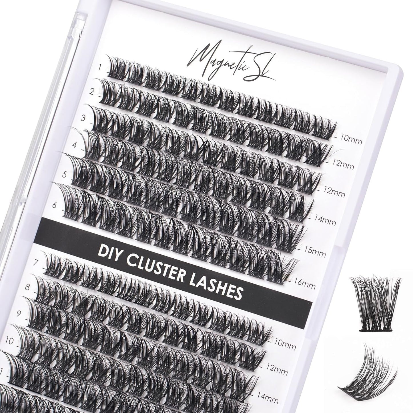 Lash Clusters - 480 Multi-Style False Eyelash Extensions | 10-20mm Thick 60D-100D for DIY Beginners