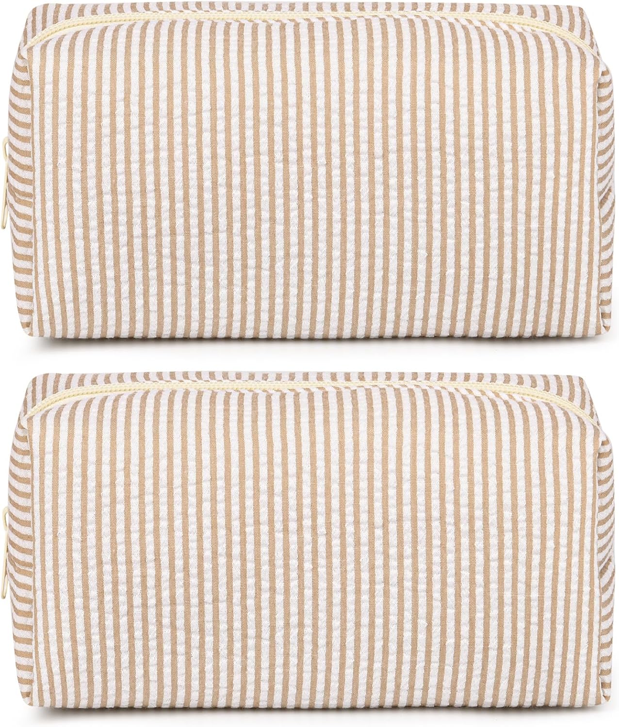 Bridesmaid Proposal Gifts - 6PCS Corduroy Blue Makeup Bags | Wedding Party Favors & Toiletry Organizers