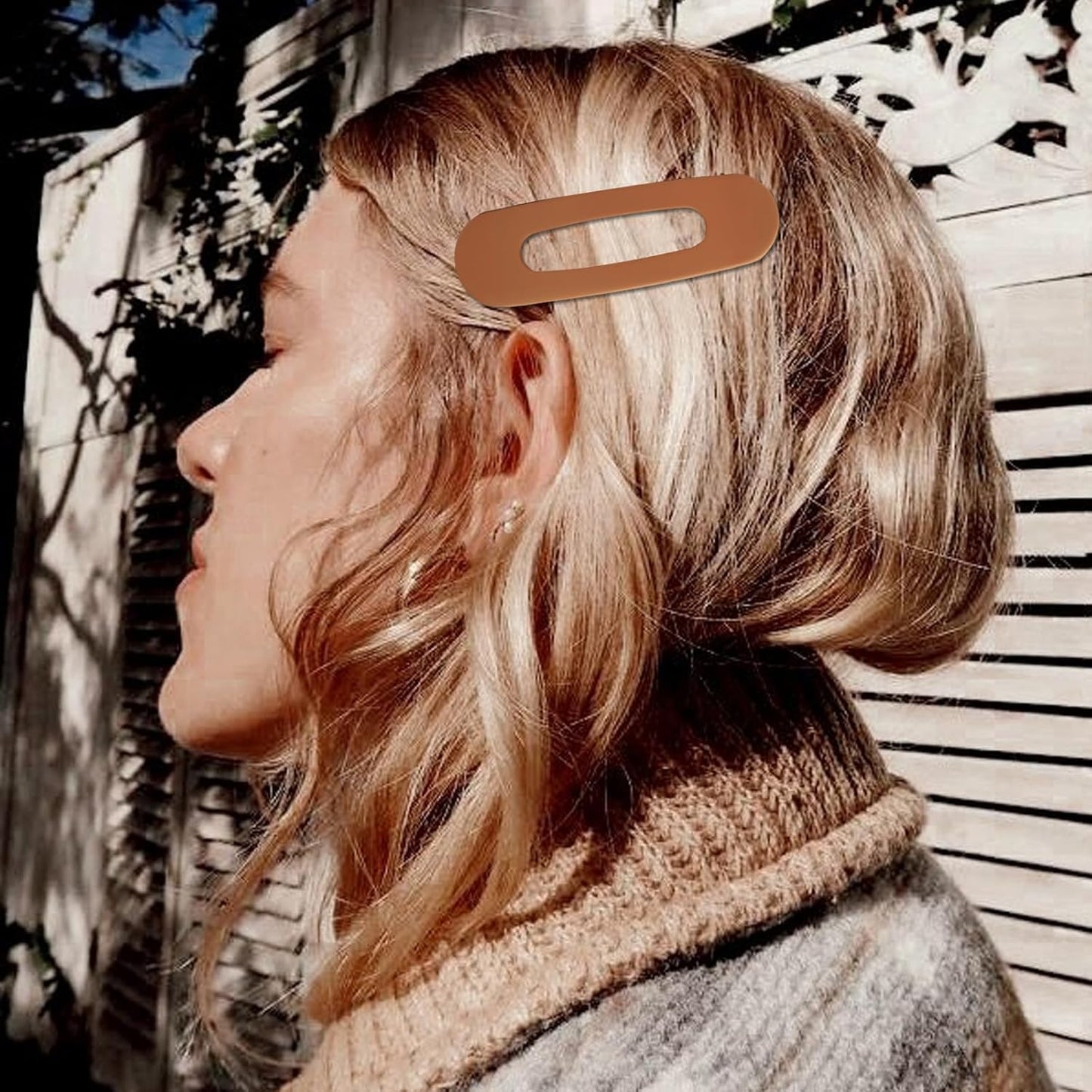 Flat Hair Clips - 6Pcs Medium Matte Duck Bill Barrettes for Strong Hold | Perfect for Women & Girls
