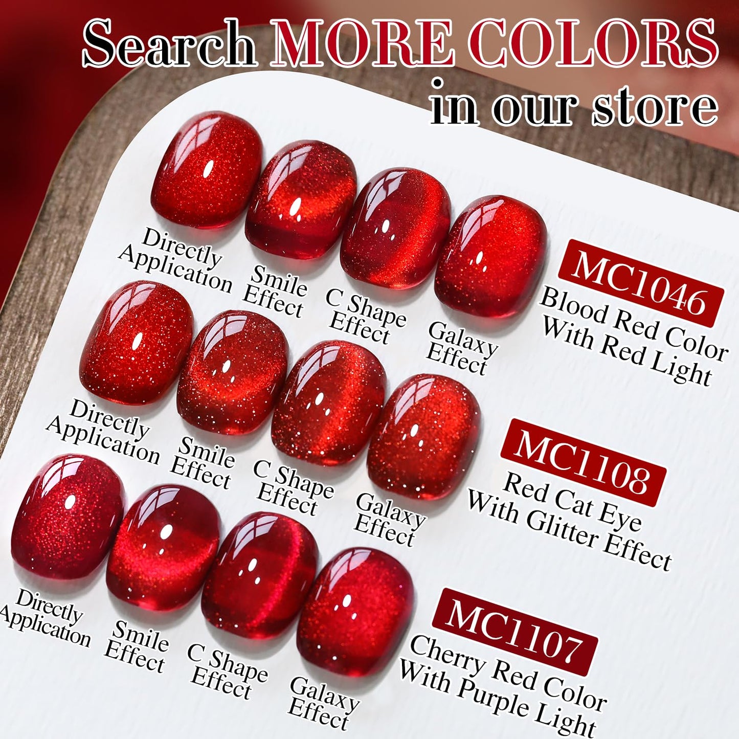 Double Rhythm 0.5 OZ Cat Eye Gel Polish with Magnet 15ML Holographic Glitter Shimmer Translucent Jelly Color Magnetic Nail Polish Salon DIY at Home