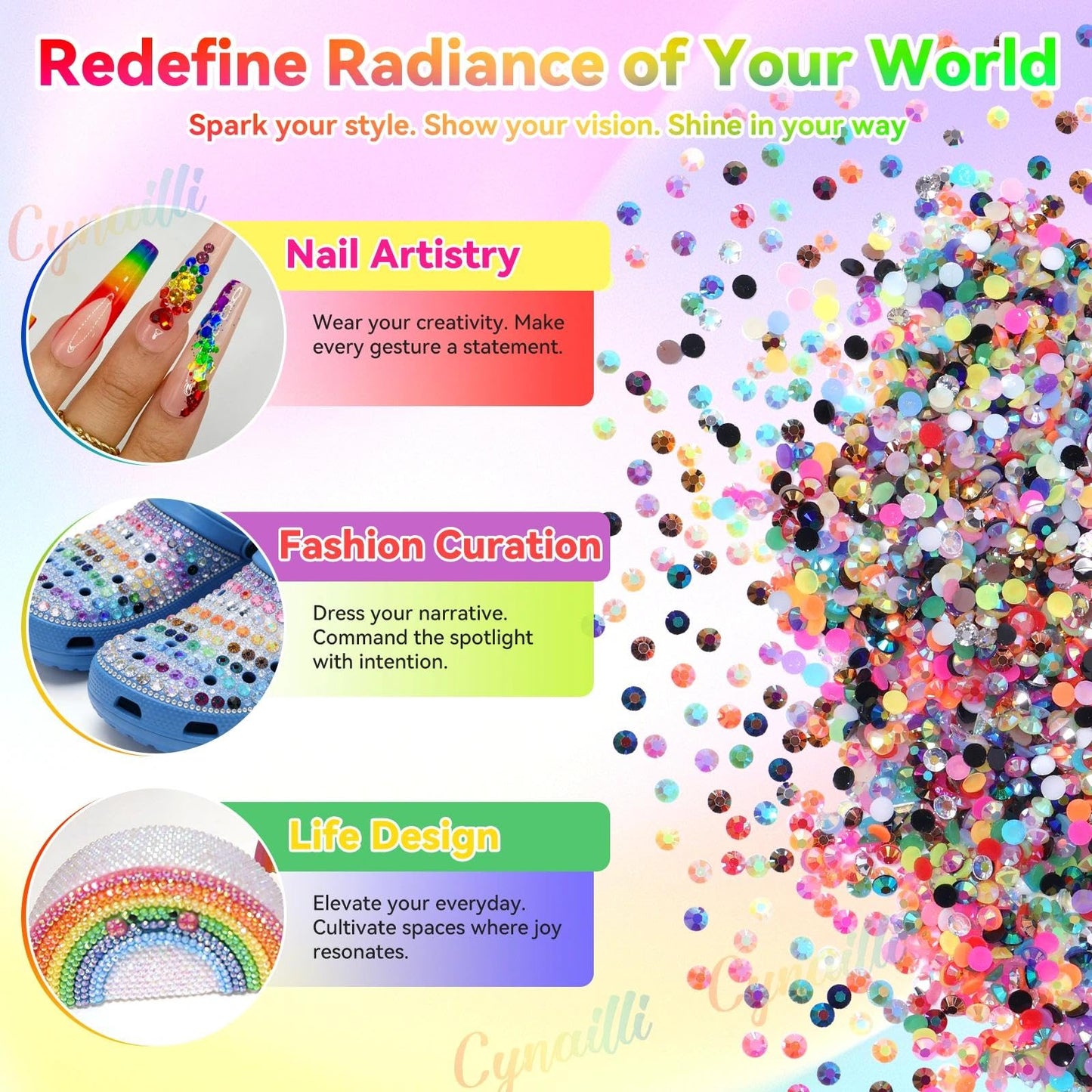 32000Pcs 3MM Colors Flatback Rhinestones for Bedazzling, Jelly Resin Rhinestones Gems, Colorful Gems Bedazzling for Crafting DIY Face Makeup Crafts Tumblers