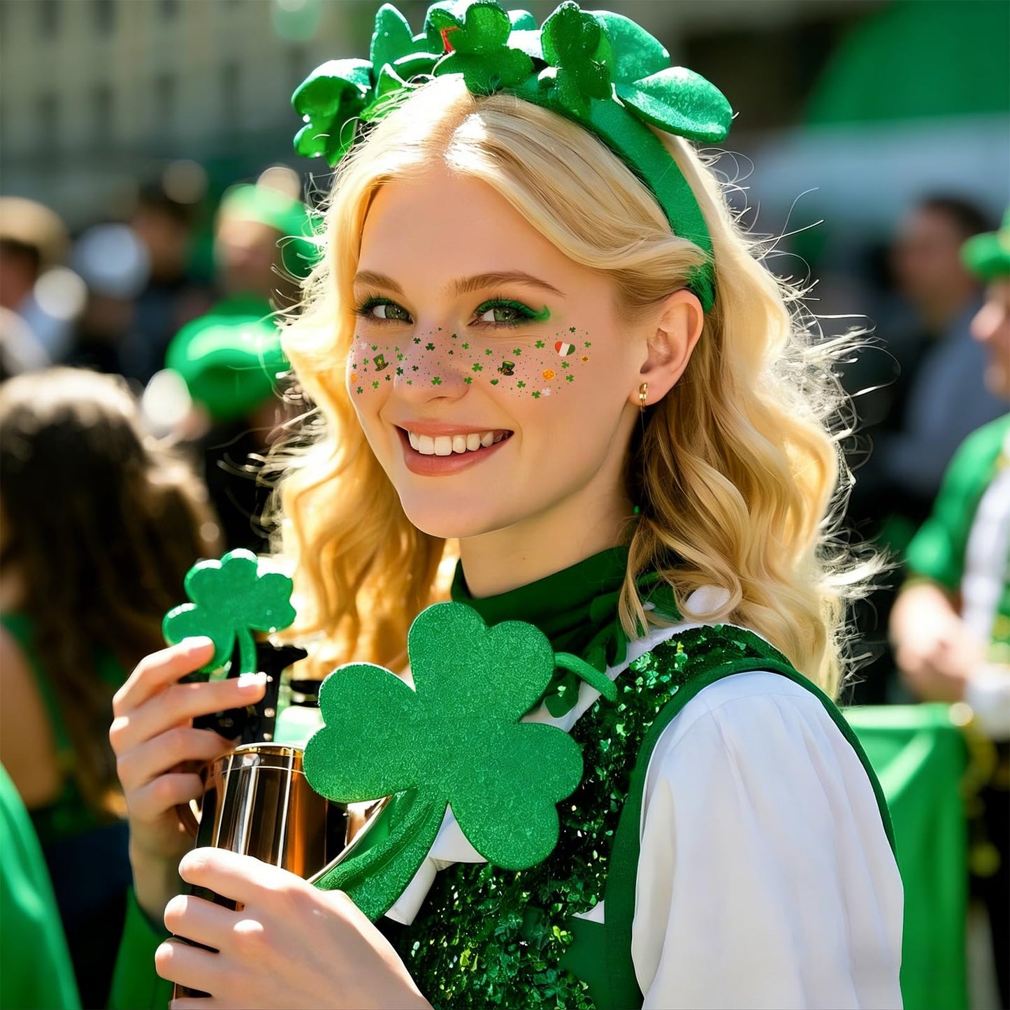 Konsait St Patricks Day Face Makeup Kit