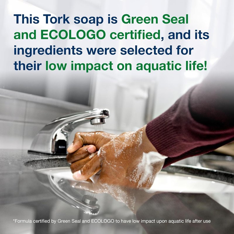 Tork Hand Sanitizing Foam - Alcohol-Free, Gentle Formula | 6 x 1L Bottles