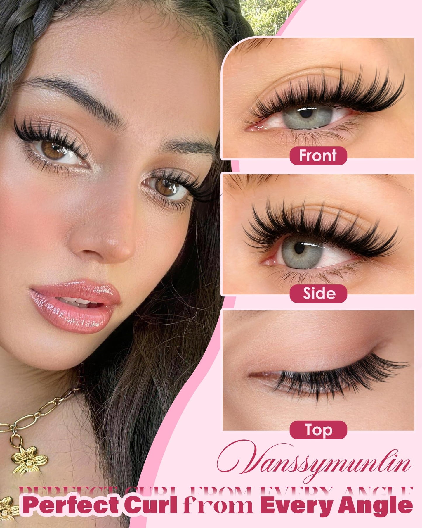 Wispy Manga Lash Clusters, Natural Separated Eyelash Clusters Fluffy Fairy Cluster Eyelash Extensions CD Curl Lashes Clusters Soft 10-16mm 162pcs Lash Extension for DIY at Home by Vanssymunlin