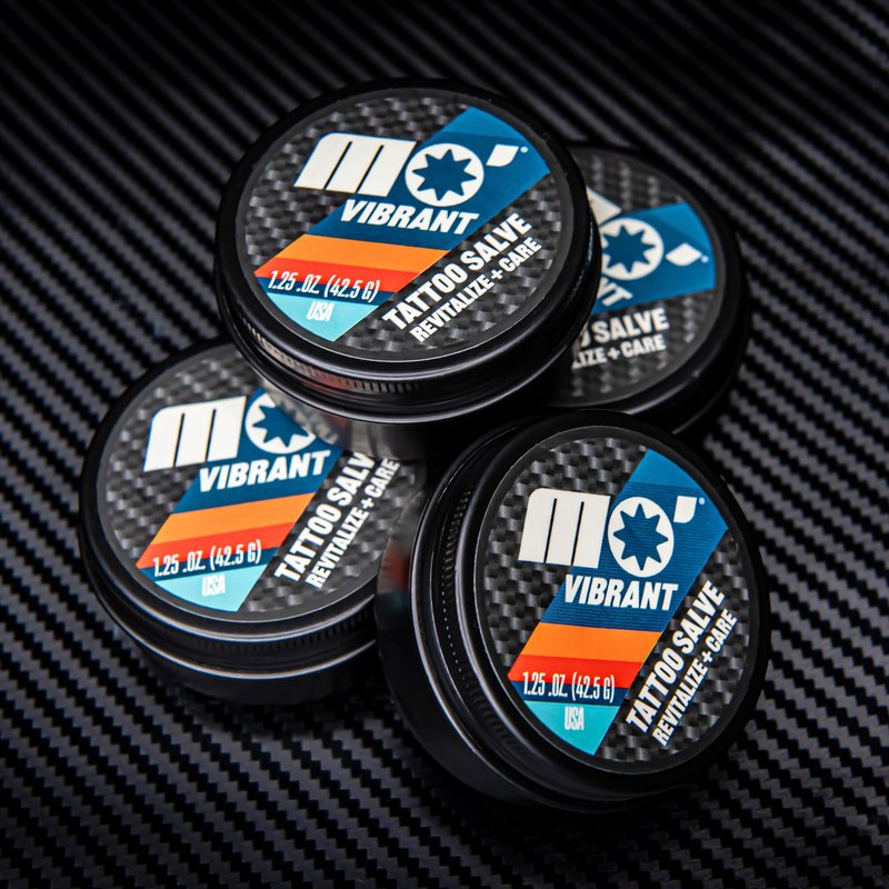 Mo' Handsome Tattoo Balm – Aftercare Salve for New & Existing Ink – Shea Butter & Vitamin E – Petroleum-Free, Non-Greasy Formula for Hydration, Vibrancy & Skin Repair