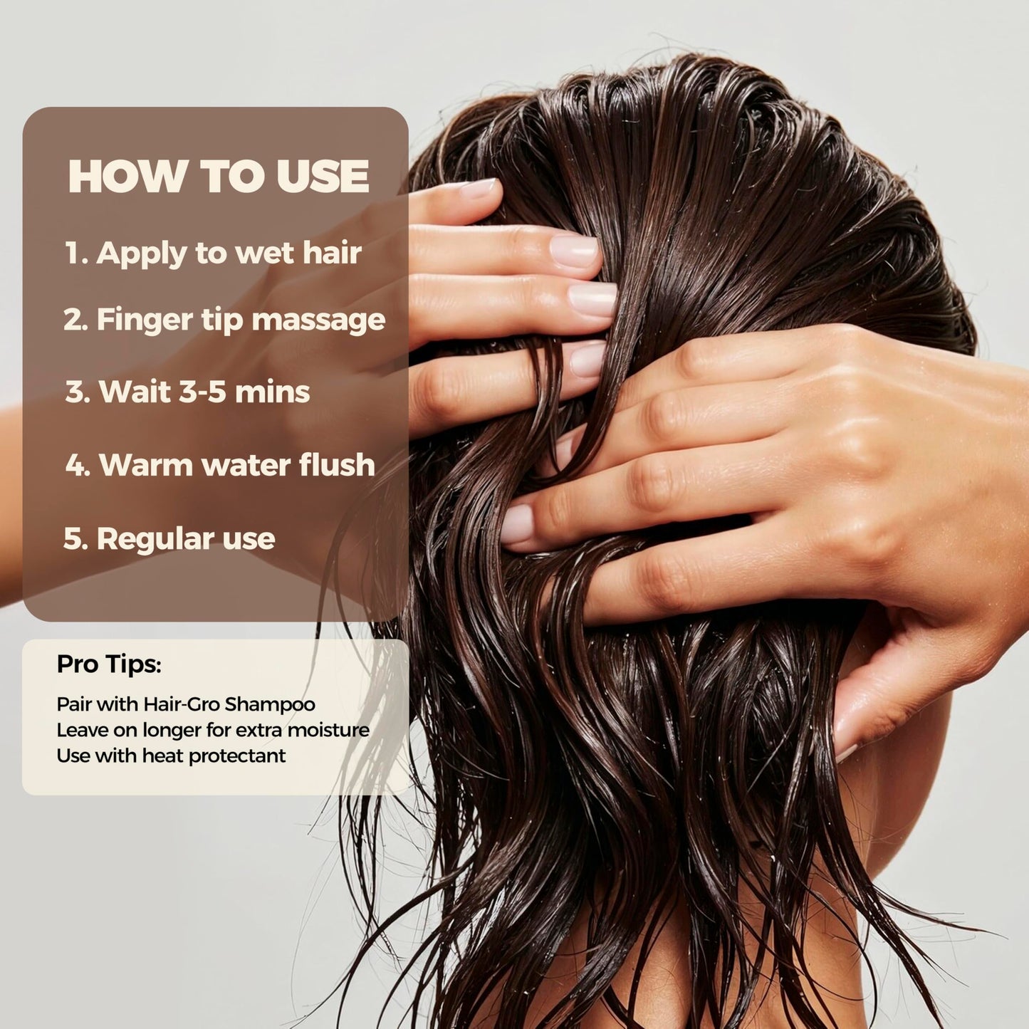 Olivii Hair-Gro Conditioner for Thicker Fuller Hair - Hair Growth with Turmeric, Red Clover, Biotin & Caffeine - Reduces Hair Loss, Soothes Scalp - For All Hair Types