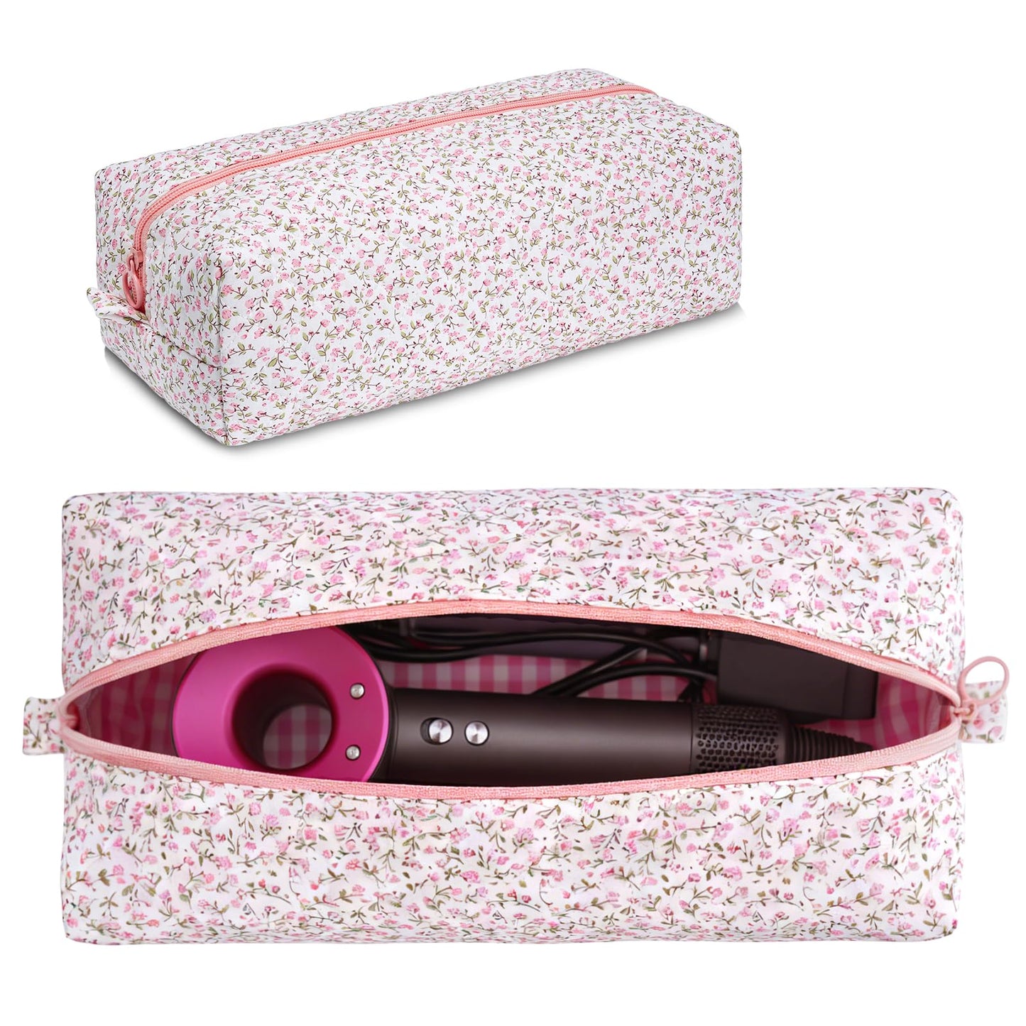 idoltimes Hair Tools Travel Bag, Quilted Hair Tools Organizer Compatible with Dyson Airwrap Styler