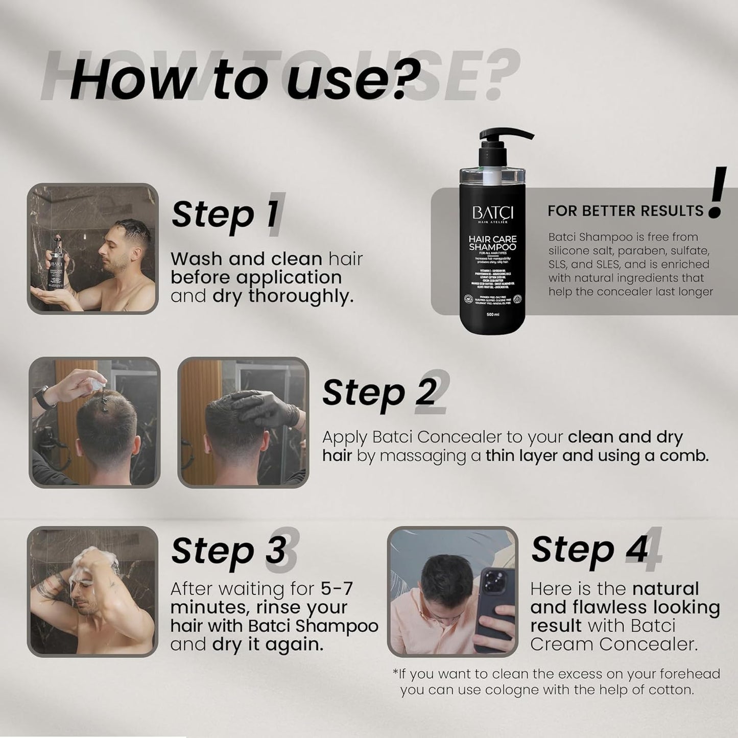 Hair Concealer Cream for Thinning Hair & Bald Spots - Non-Fiber Scalp Touch-Up for Men & Women | Sweat & Water Resistant, 1 fl oz (30ml)