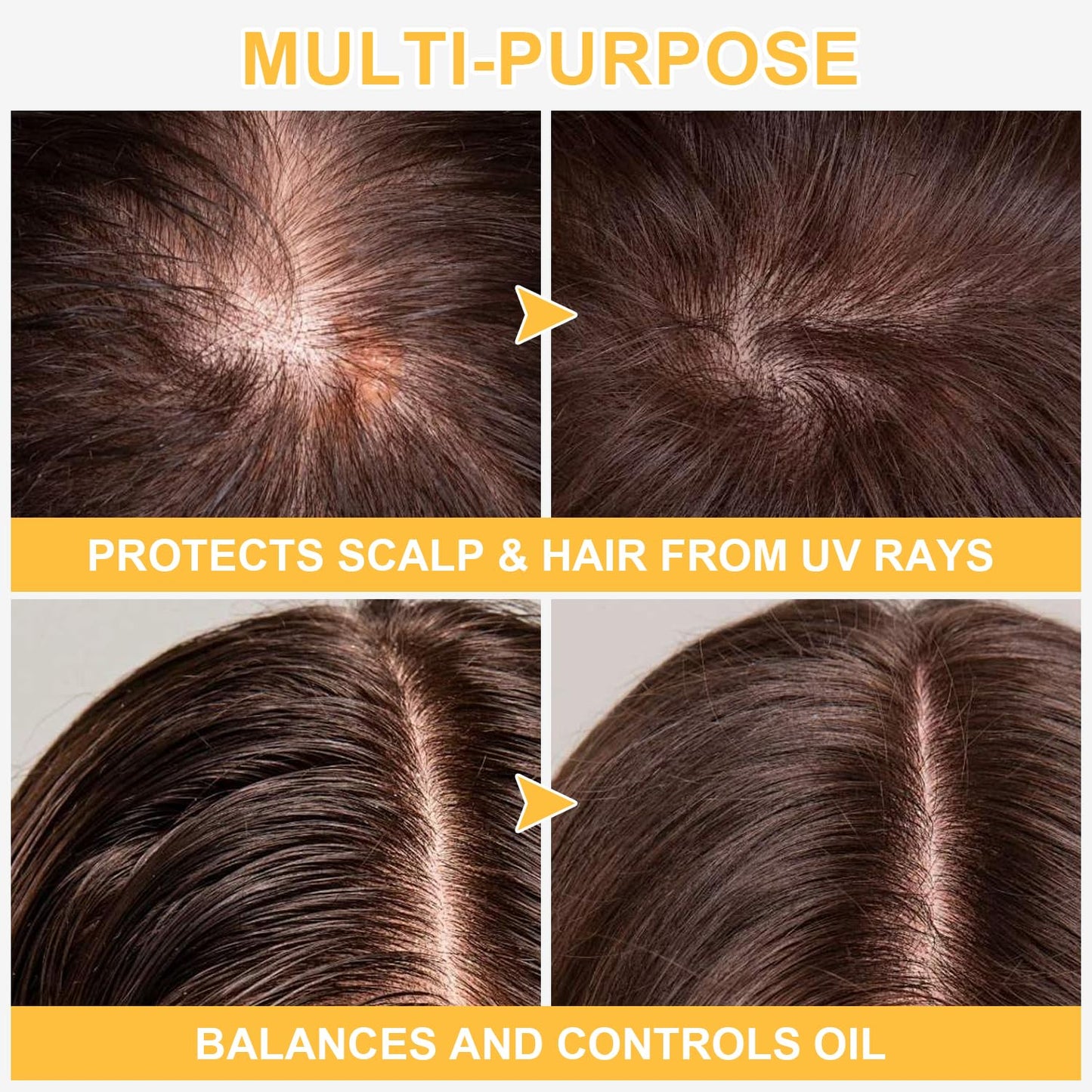 Mineral Sunscreen Powder, for Scalp & Hair, 0.71 Oz. SPF 35 PA++, Scalp Sunscreen Spray Powder with Broad Spectrum UV Protection, Lightweight, Easy to Apply, No-Greasy, Cruelty-Free (1PC)