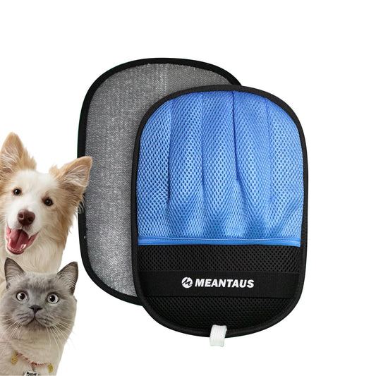 MEANTAUS Reusable Electrostatic Pet Hair Removal Glove for Dogs & Cats, Works on Furniture, Clothing, Bedding & Car Seats (Standard)