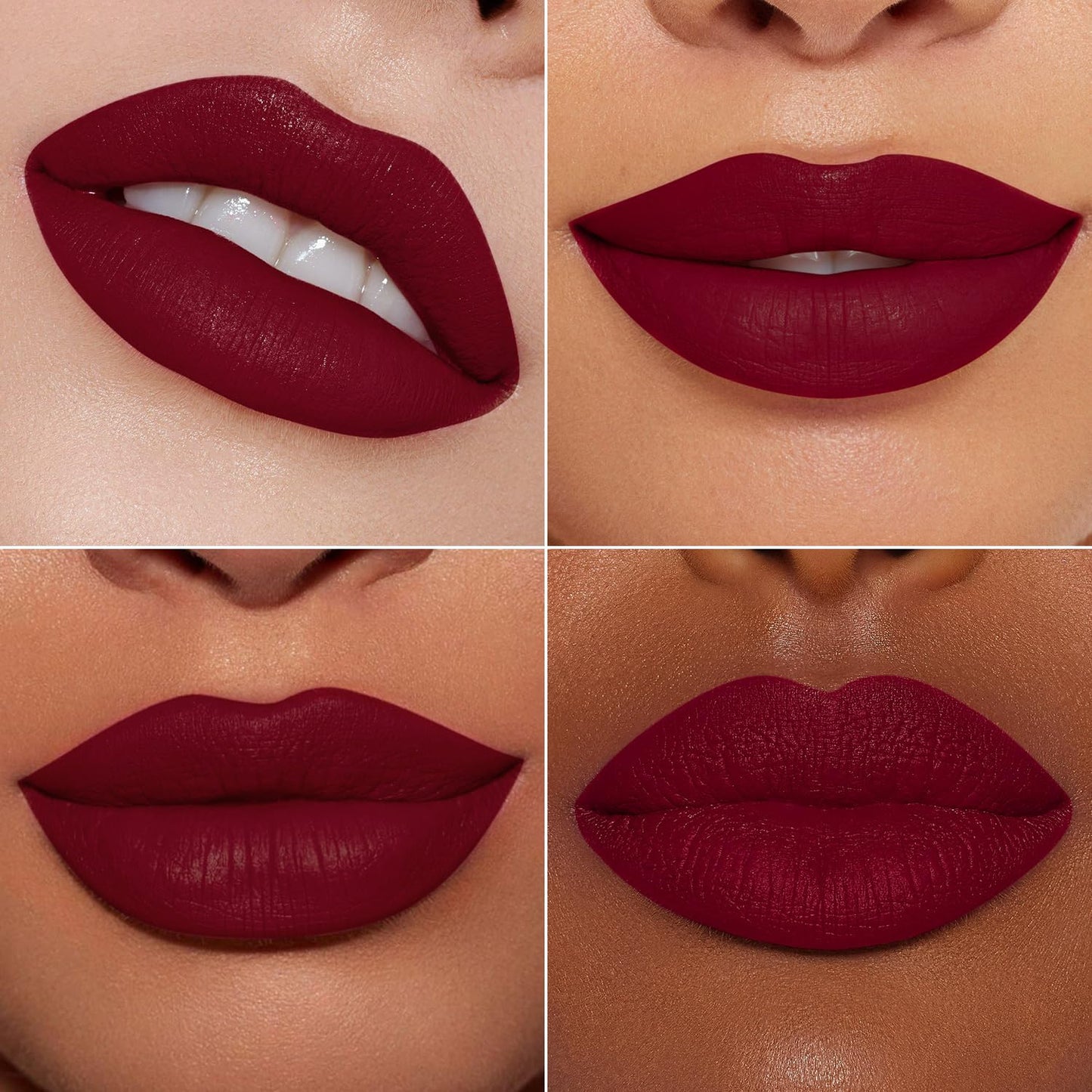 Burgundy Red Lipstick for Women - Long Lasting, No Smudge Matte Liquid | Transferproof & Cruelty-Free
