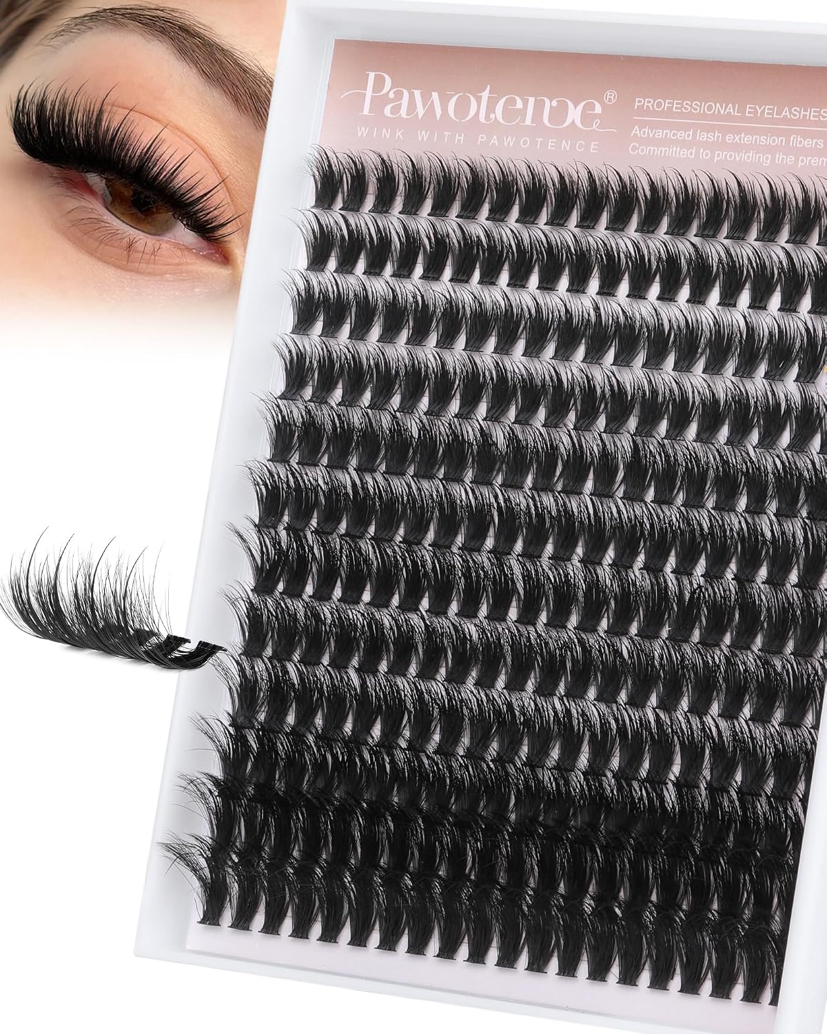 Manga Lash Clusters - 10-18mm Individual Eyelash Extensions | 144pcs Anime False Lashes for DIY Application