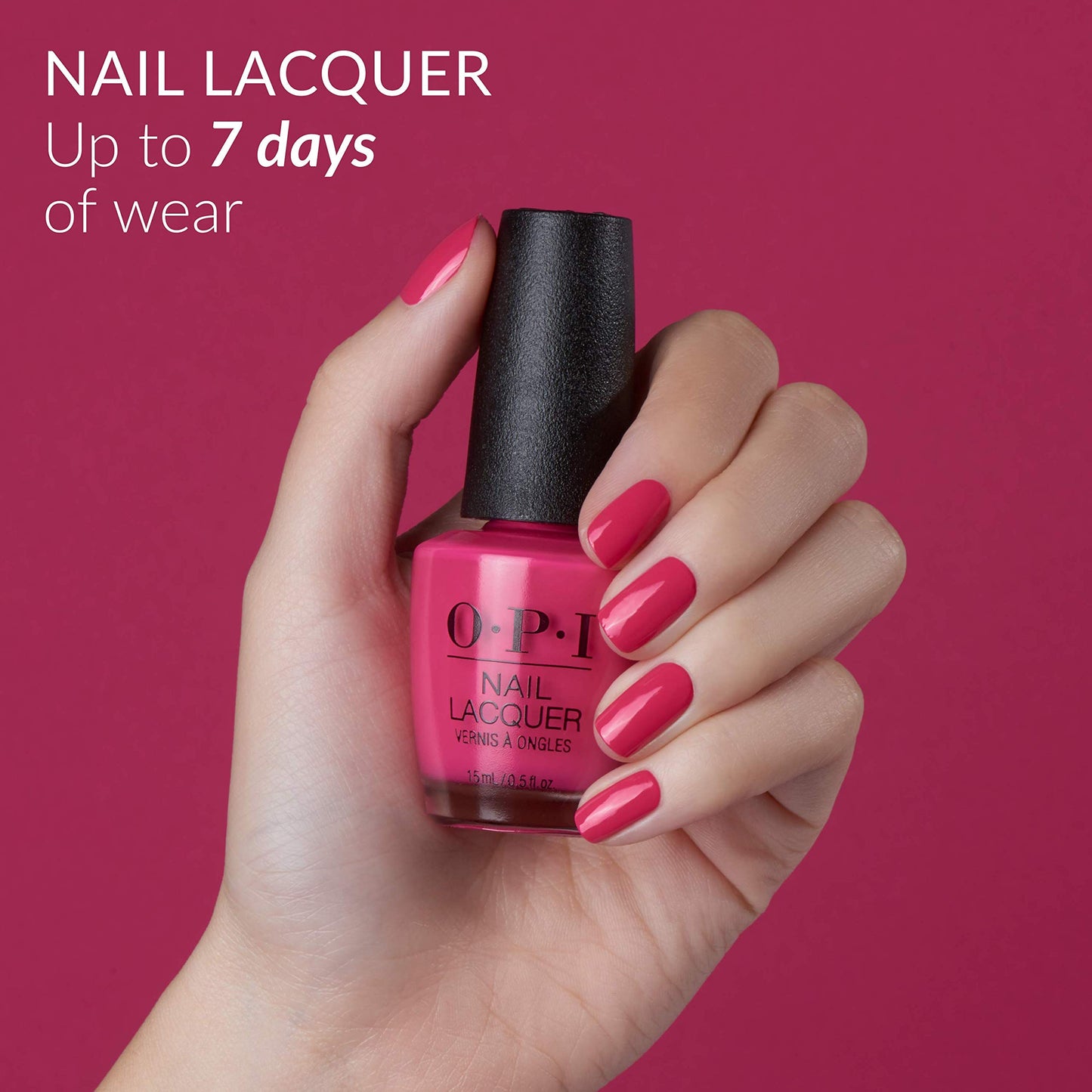 OPI Nail Lacquer, Tutti Frutti Tonga, Pink Nail Polish, 0.5 fl oz