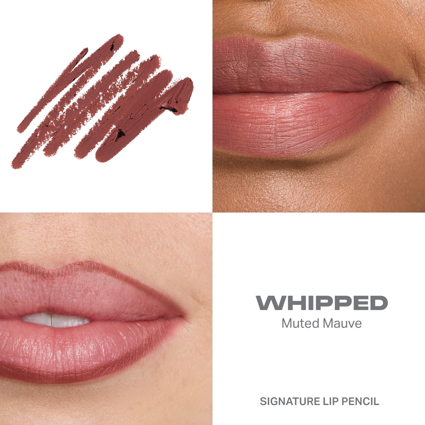 Morphe Signature Lip Liner Pencil - Creamy, Long Lasting Definer for Precise Shaping and Filling - Lip Makeup Essential with Smooth Glide - Professional Lipliner Pencil - Whipped (0.05 oz)