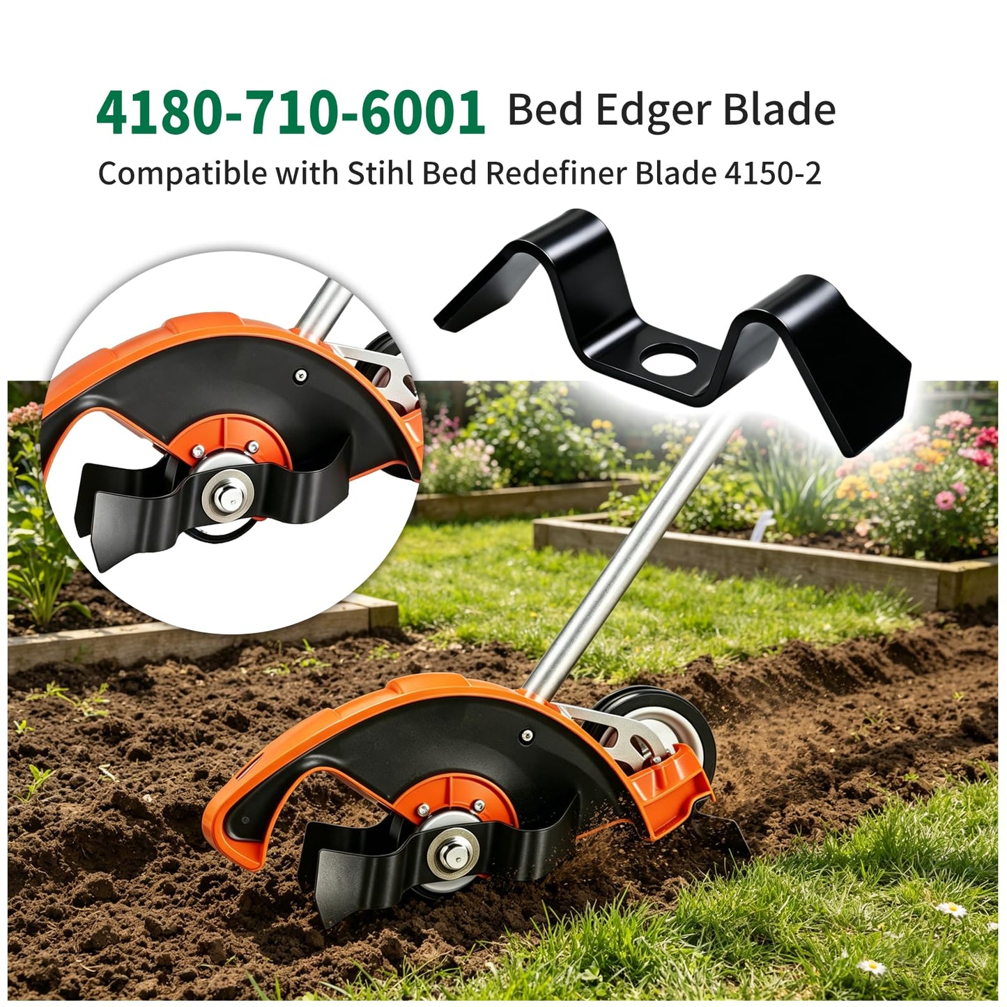 Vanshly，Bed Edger Blade 4180 710 6001 Compatible with Stihl Edger 4150-2