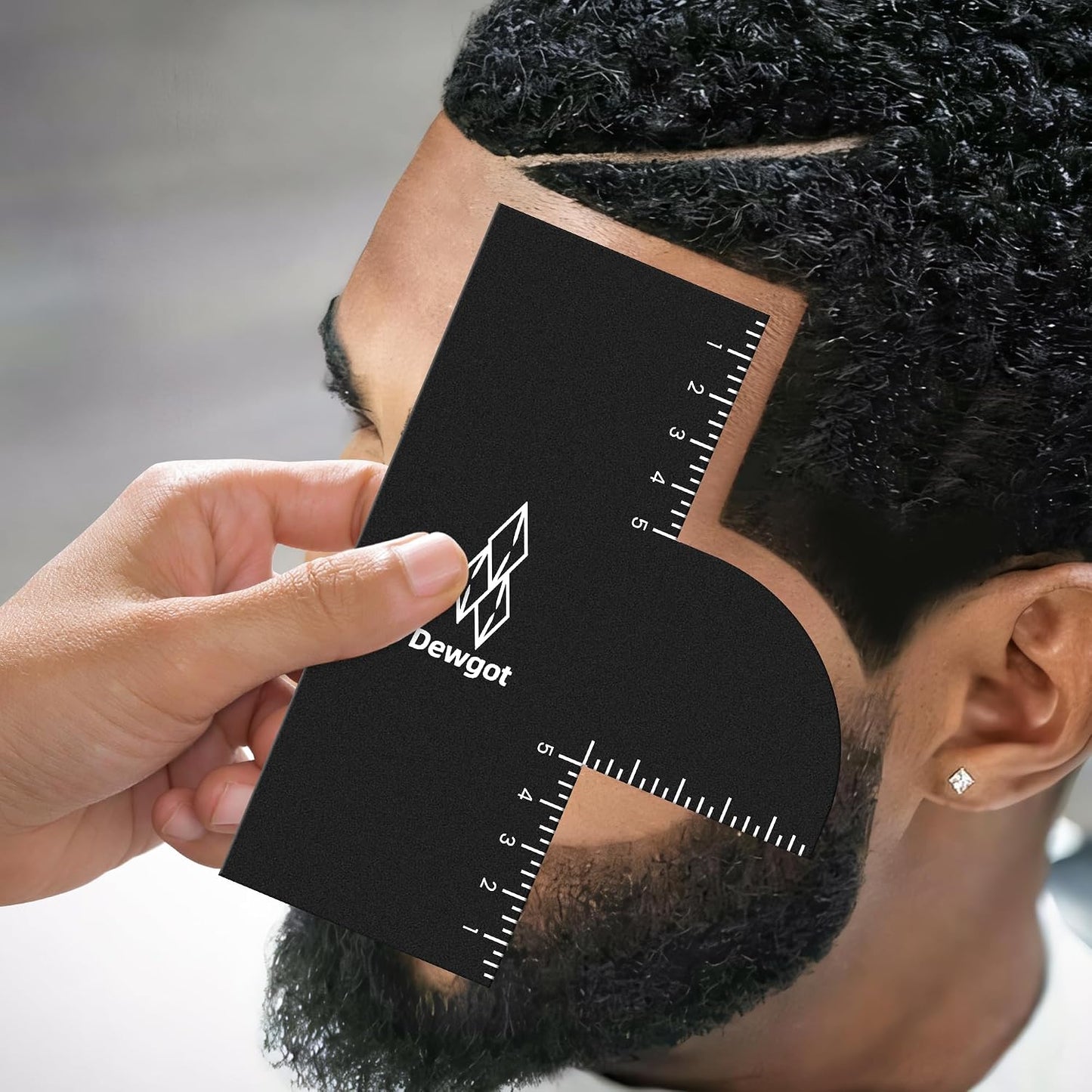 Barber Hairline Shaping Tool - Reusable Measurement Indicator & Color Spray Edge Line Up Tool | 1 Piece