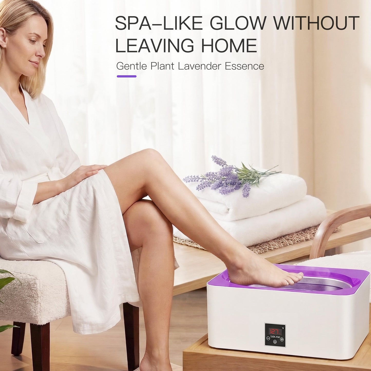 Paraffin Wax Machine for Hand and Feet - 4000ml Large Capacity Wax Warmer Full Kit with Gloves & Booties, Professional Hot Wax Paraffin Machine for Spa