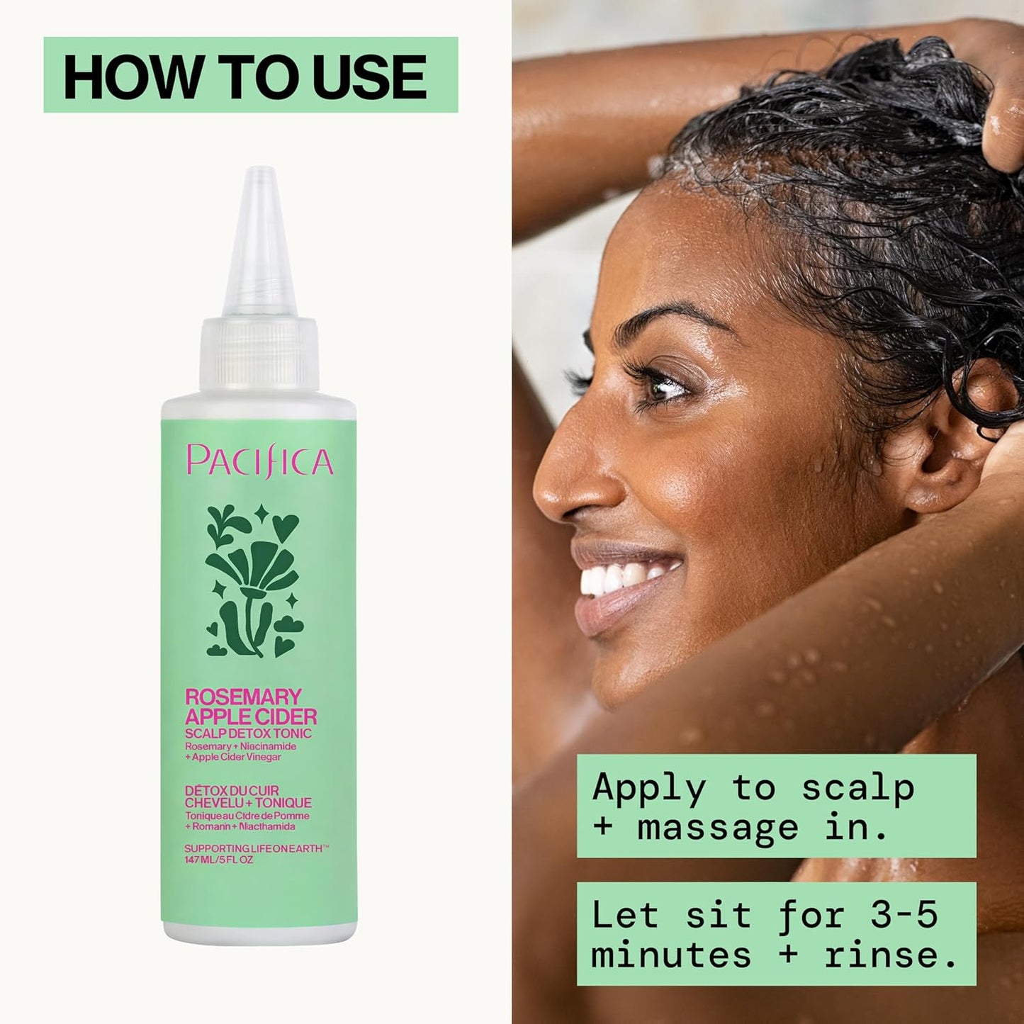 Pacifica Scalp Detox Tonic - Exfoliating Scalp Treatment with Glycolic & Salicylic Acid | 5 oz