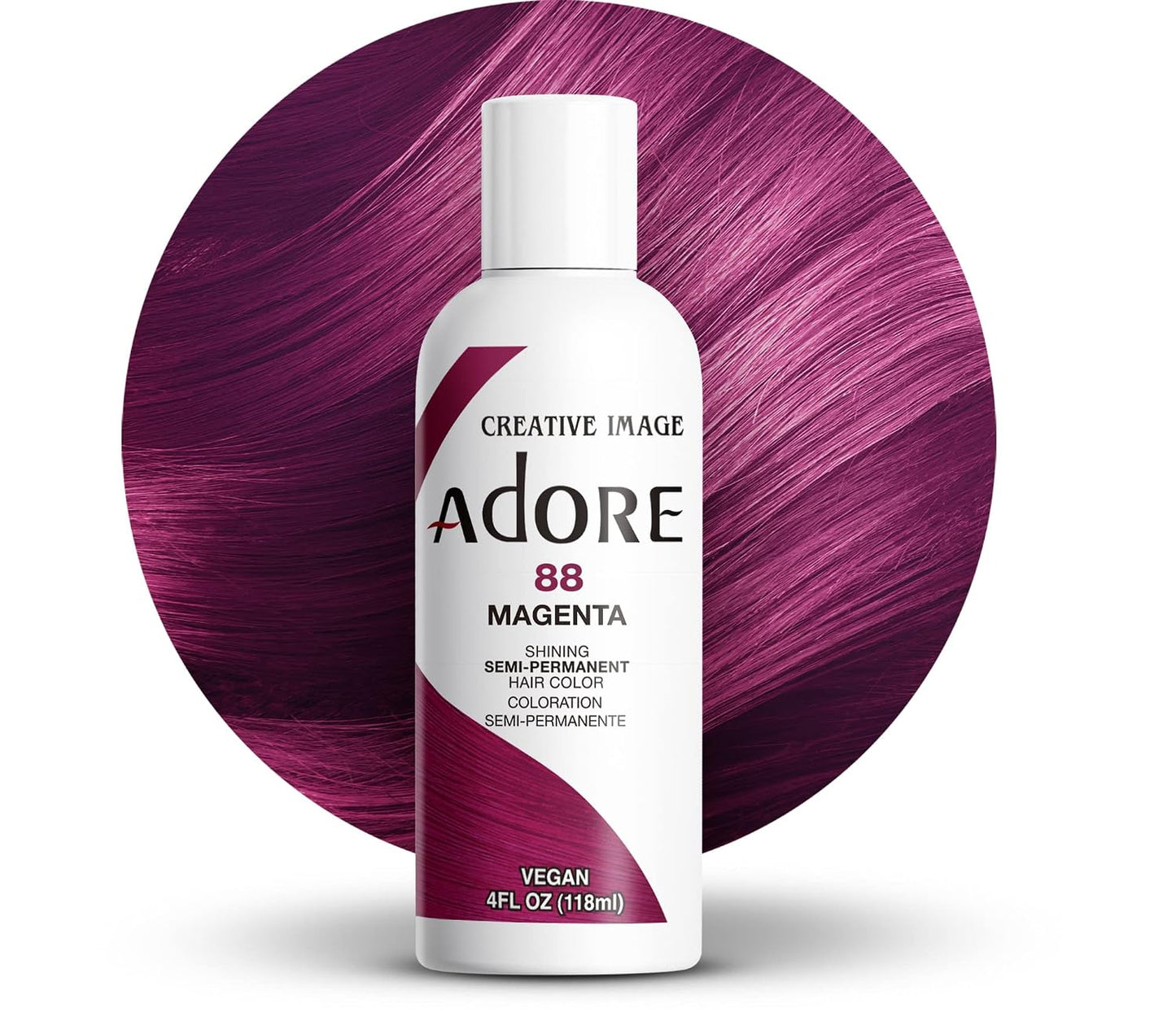 Adore Semi Permanent Hair Color - Mystic Grey | Vegan, Ammonia-Free Hair Dye | 4 Fl Oz