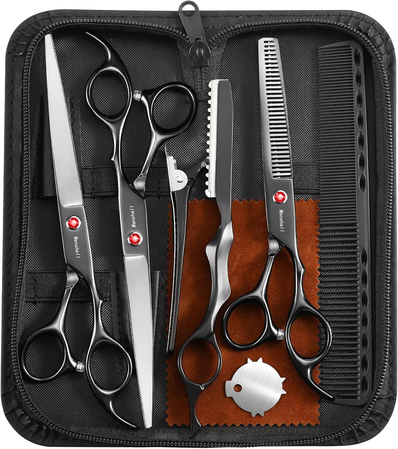 Professional Hair Cutting Scissors - Multifunctional 7.8" Straight & 7.0" Thinning Shears | Perfect Gift for Family & Friends